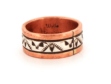 Load image into Gallery viewer, Navajo Native American Copper and Sterling Silver Ring Size 8 1/4 SKU233207