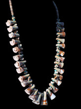 Load image into Gallery viewer, Santo Domingo Pueblo Kingman Turquoise and Valuta Shell Necklace by Bird SKU233209