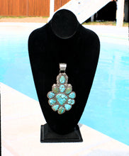 Load image into Gallery viewer, Navajo Native American Large Waterweb Kingman Turquoise Necklace by Endito SKU233212