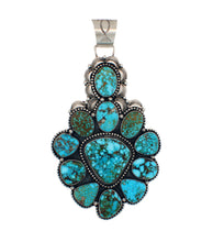Load image into Gallery viewer, Navajo Native American Large Waterweb Kingman Turquoise Necklace by Endito SKU233212