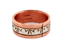 Load image into Gallery viewer, Navajo Native American Copper and Sterling Silver Ring Size 10 by Secatero SKU233214