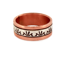 Load image into Gallery viewer, Navajo Native American Copper and Sterling Silver Ring Size 10 by Secatero SKU233214