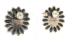 Load image into Gallery viewer, Navajo Native American Rosarita Flower Earrings by Robert Johnson SKU233219