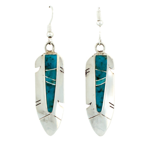 Navajo Native American Prince Turquoise Earrings by Francisco SKU233221