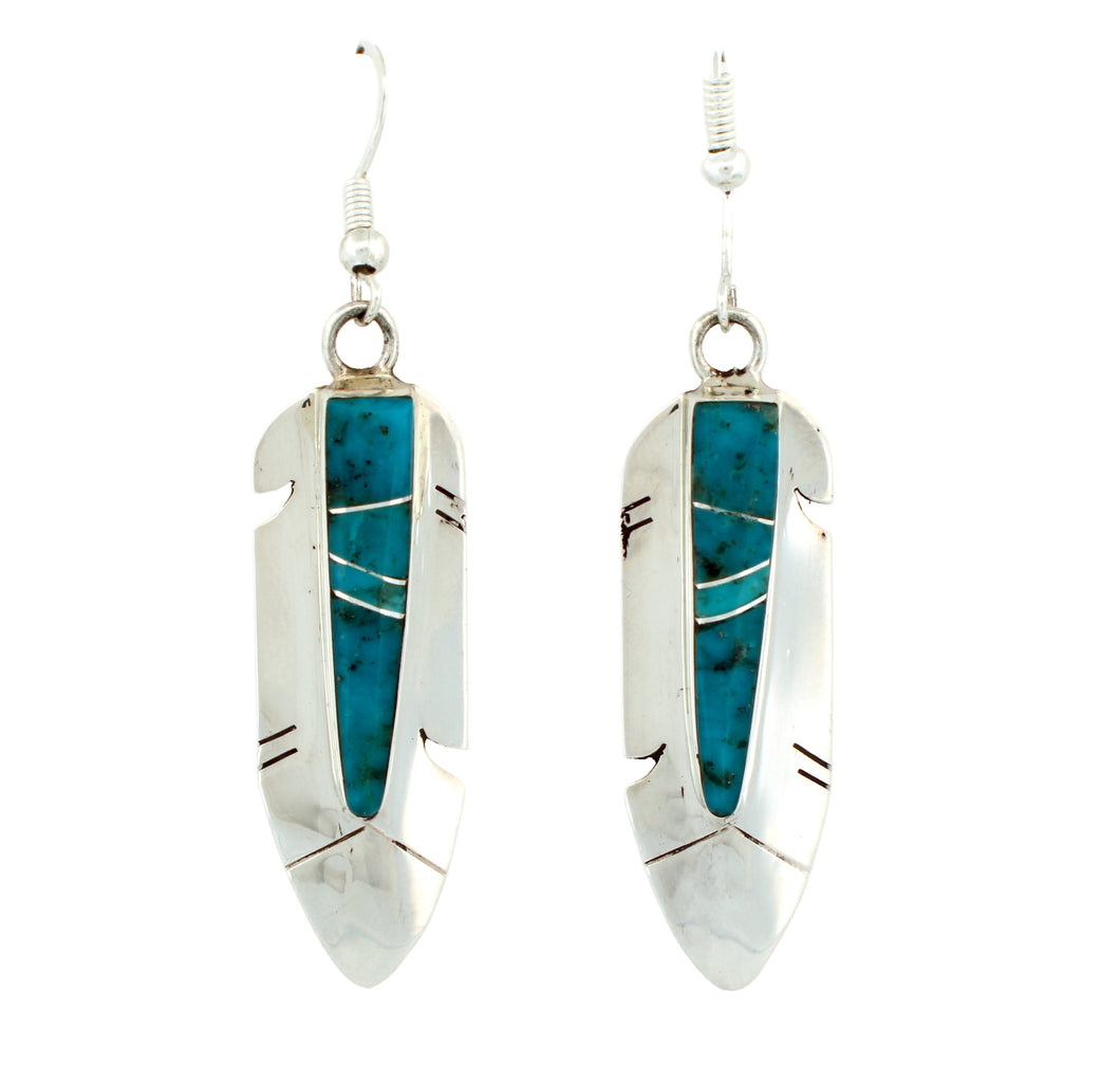 Navajo Native American Prince Turquoise Earrings by Francisco SKU233221