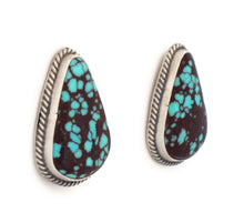 Load image into Gallery viewer, Navajo Native American Prince Turquoise Earrings by Francisco SKU233223