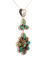 Load image into Gallery viewer, Navajo Native American Sierra Bella Turquoise Pendant Necklace by Lincoln SKU233224