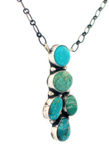 Load image into Gallery viewer, Navajo Native American Fox Turquoise Necklace by Ella Peters SKU233226