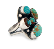 Load image into Gallery viewer, Navajo Native American Armenian Turquoise Ring Size 8 1/2 by Peters SKU233227
