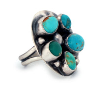 Load image into Gallery viewer, Navajo Native American Armenian Turquoise Ring Size 7 by Peters SKU233228