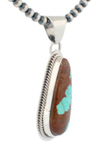 Load image into Gallery viewer, Navajo Native American Mine Number 8 pendant by Burt Fransisco SKU233232