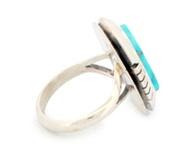 Load image into Gallery viewer, Navajo Native American Turquoise Mountain Mine Ring Size 7 buy Lucy Jake SKU233239