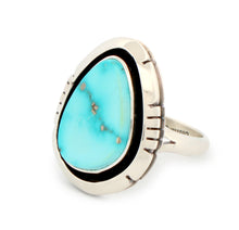 Load image into Gallery viewer, Navajo Native American Turquoise Mountain Mine Ring Size 7 buy Lucy Jake SKU233239