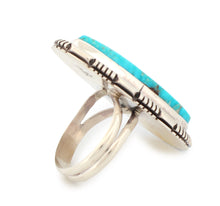 Load image into Gallery viewer, Navajo Native American Turquoise Mountain Mine Ring Size 7 buy Lucy Jake SKU233240