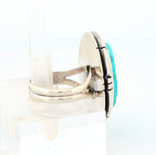 Load image into Gallery viewer, Navajo Native American Kingman Turquoise Ring Size 7 1/2 by Piaso SKU233241