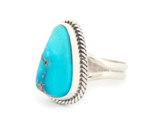 Load image into Gallery viewer, Navajo Native American Turquoise Mountain Mine Ring Size 7 3/4 by Burt Francisco SKU233242