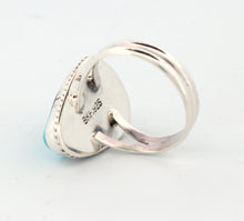 Load image into Gallery viewer, Navajo Native American Turquoise Mountain Mine Ring Size 7 3/4 by Burt Francisco SKU233242