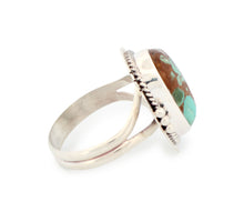 Load image into Gallery viewer, Navajo Native American Mine Number Eight Turquoise Ring Size 9 by Lucy Jake SKU233246