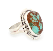 Load image into Gallery viewer, Navajo Native American Mine Number Eight Turquoise Ring Size 9 by Lucy Jake SKU233246