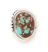 Load image into Gallery viewer, Navajo Native American Mine Number Eight Turquoise Ring Size 9 by Lucy Jake SKU233246