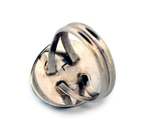 Load image into Gallery viewer, Navajo Native American Mine Number Eight Turquoise Ring Size 8 3/4 by Lucy Jake SKU233247