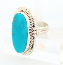 Load image into Gallery viewer, Navajo Native American Kingman Turquoise Ring Size 6 3/4 by Lucy Jake SKU233248