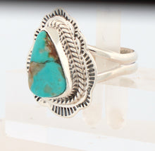 Load image into Gallery viewer, Navajo Native American Turquoise Mountain Mine Ring Size 7 buy Lucy Jake SKU233249