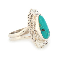 Load image into Gallery viewer, Navajo Native American Kingman Turquoise Ring Size 9 by Jake Sampson SKU233250