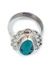 Load image into Gallery viewer, Navajo Native American Kingman Turquoise Ring Size 9 by Jake Sampson SKU233250