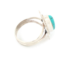 Load image into Gallery viewer, Navajo Native American Kingman Turquoise Ring Size 7 3/4 by Jake Sampson SKU233251