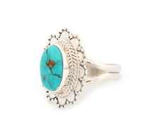 Load image into Gallery viewer, Navajo Native American Kingman Turquoise Ring Size 7 3/4 by Jake Sampson SKU233251