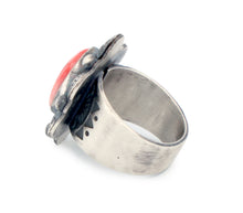 Load image into Gallery viewer, Navajo Native American Orange Spiny Shell Ring Size 7 3/4 by Piaso SKU233252