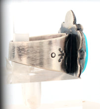 Load image into Gallery viewer, Navajo Native American Kingman Turquoise Ring Size 7 1/2 by Piaso SKU233253