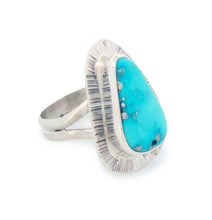 Load image into Gallery viewer, Navajo Native American Kingman Turquoise Ring Size 7 by Piaso SKU233254