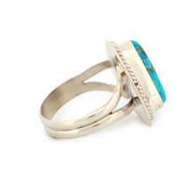 Load image into Gallery viewer, Navajo Native American Sierra Nevada Turquoise Ring Size 6 1/2 by Piaso SKU233255