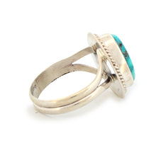 Load image into Gallery viewer, Navajo Native American Sierra Nevada Turquoise Ring Size 8 1/2 by Piaso SKU233256