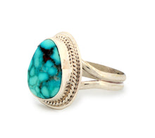 Load image into Gallery viewer, Navajo Native American Sierra Nevada Turquoise Ring Size 8 1/2 by Piaso SKU233256