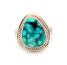 Load image into Gallery viewer, Navajo Native American Sierra Nevada Turquoise Ring Size 8 1/2 by Piaso SKU233256