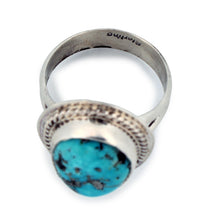 Load image into Gallery viewer, Navajo Native American Sierra Nevada Turquoise Ring Size 8 1/2 by Piaso SKU233256