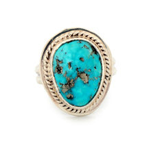 Load image into Gallery viewer, Navajo Native American Sierra Nevada Turquoise Ring Size 6 by Piaso 233257
