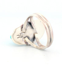 Load image into Gallery viewer, Navajo Native American Sierra Nevada Turquoise Ring Size 7 3/4 by Lucy Jake  SKU233258