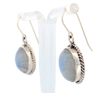 Load image into Gallery viewer, Navajo Native American Moon Stone Earrings by Betty Harvey SKU233260