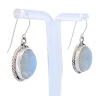 Load image into Gallery viewer, Navajo Native American Moon Stone Earrings by Betty Harvey SKU233260