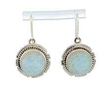 Load image into Gallery viewer, Navajo Native American Moon Stone Earrings by Jake Sampson SKU233261