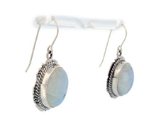 Load image into Gallery viewer, Navajo Native American Moon Stone Earrings by Jake Sampson SKU233262