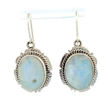 Load image into Gallery viewer, Navajo Native American Moon Stone Earrings by Jake Sampson SKU233262