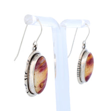 Load image into Gallery viewer, Navajo Native American Spiny Oyster Shell Earrings by Lucy Jake SKU233264