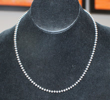 Load image into Gallery viewer, Non Native 17 1/2 Inch 4mm Sterling Silver Desert Pearl Necklace SKU233266