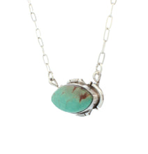 Load image into Gallery viewer, Navajo Native American Royston Turquoise Bar Necklace by Francisco SKU233269