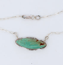 Load image into Gallery viewer, Navajo Native American Royston Turquoise Bar Necklace by Francisco SKU233269